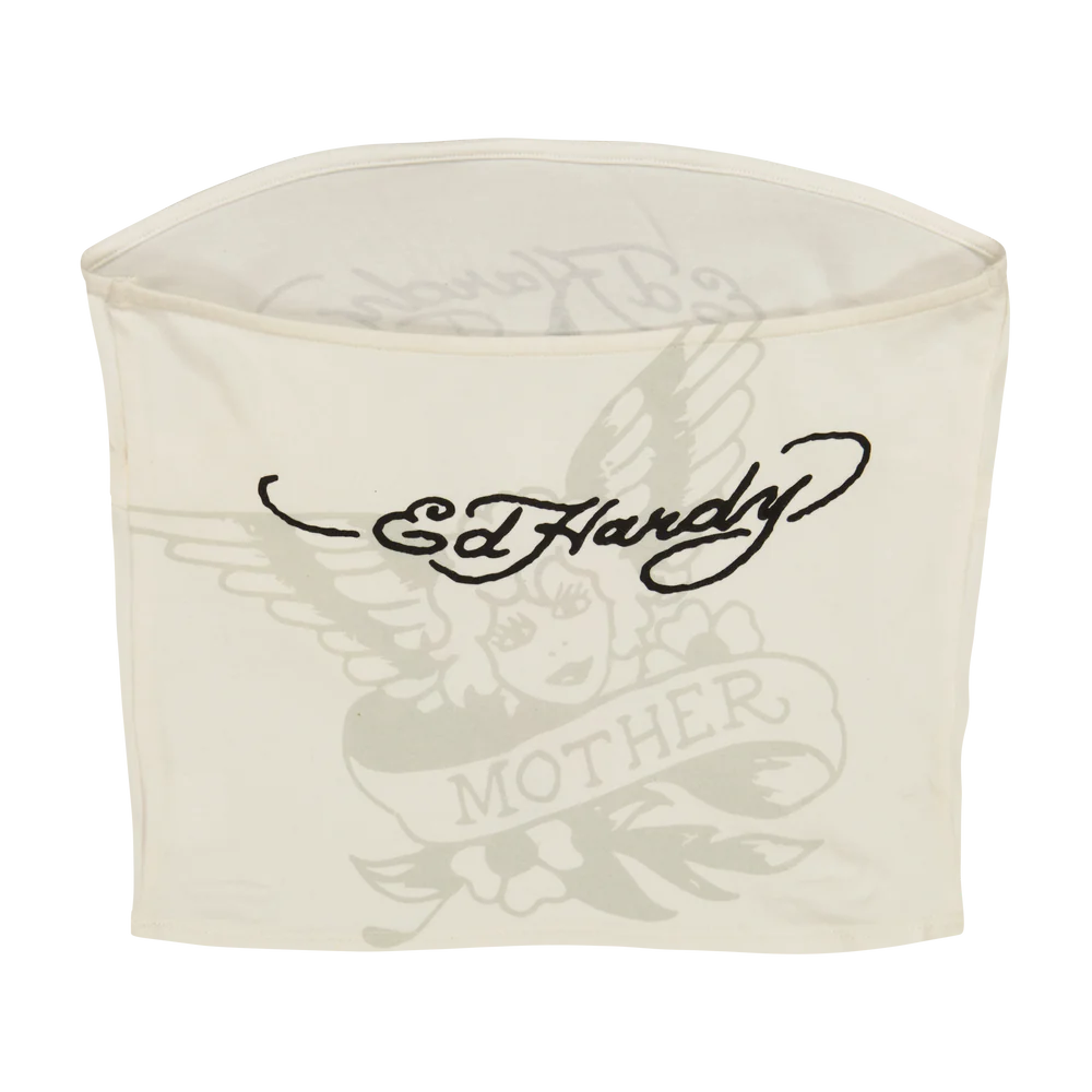 ED HARDY Cross Heart Tube Top