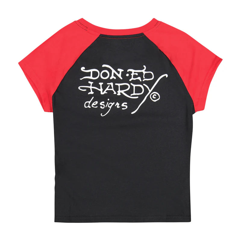 ED HARDY True Eagle Raglan Cap Sleeve Tee