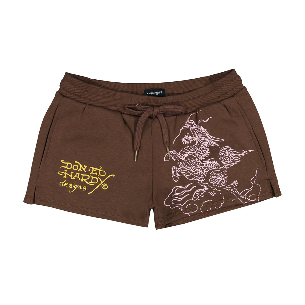 ED HARDY Tiger Mountain Fleece Short