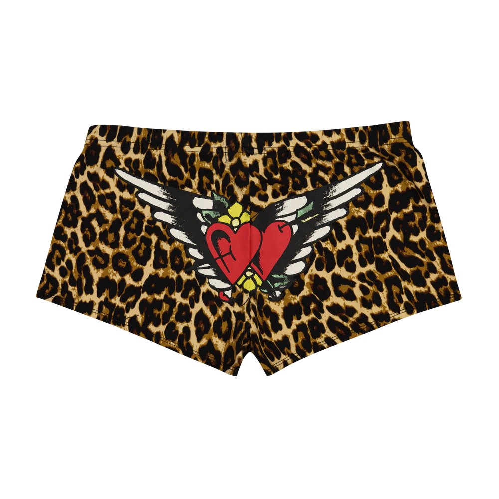 ED HARDY Leopard Booty Shorts