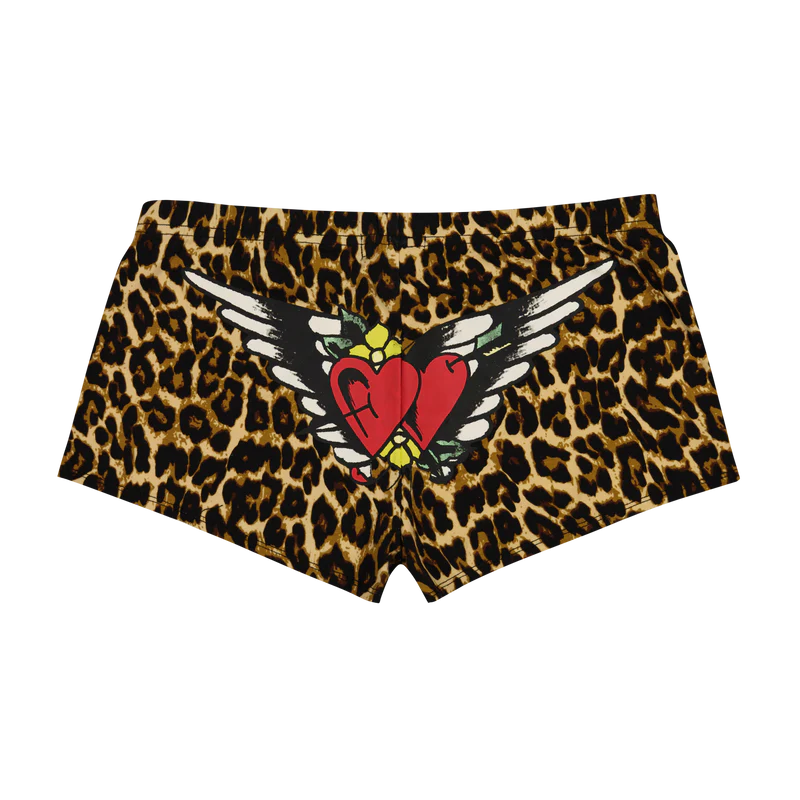 ED HARDY Leopard Booty Shorts