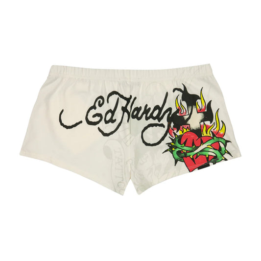 ED HARDY Cross Heart Booty Shorts