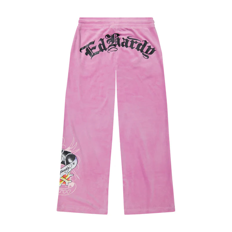 ED HARDY Panther Crown Velour Sweatpants