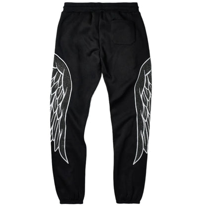 REASON Fly Higher Rhinestone Fleece Pants