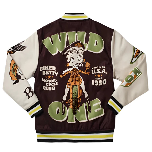 REASON x Betty Boop Varsity Jacket