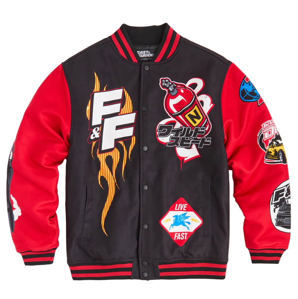 REASON x Fast & Furious Control the Drift Varsity Jacket