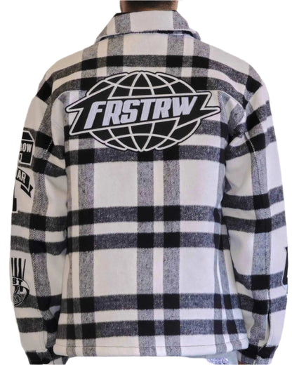 FIRST ROW All Over Logo Multi Patches Jacket