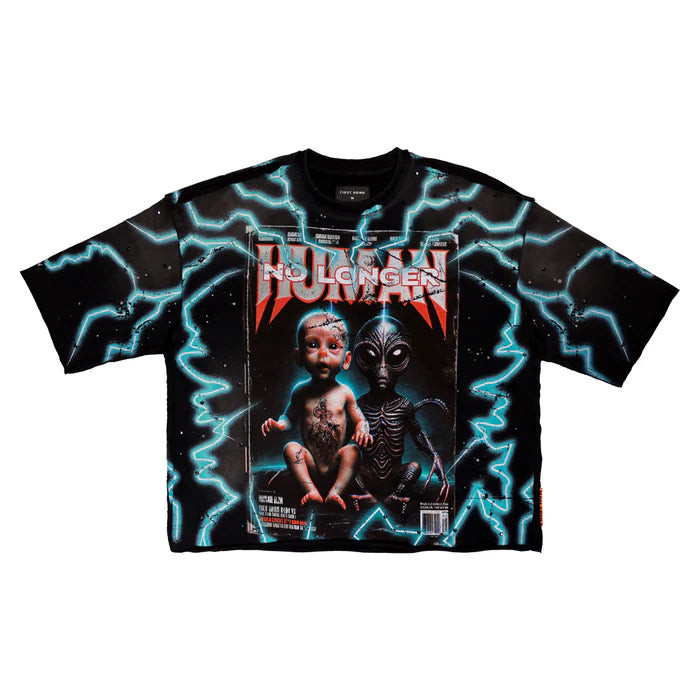 FIRST ROW Breaking News Human No Longer Cropped Tee