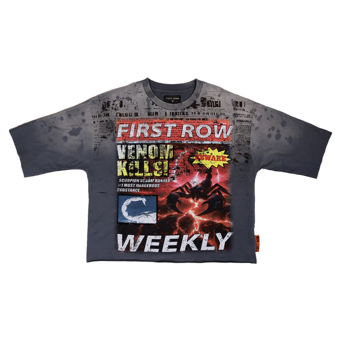 FIRST ROW Breaking News Venom Kills Cropped Tee