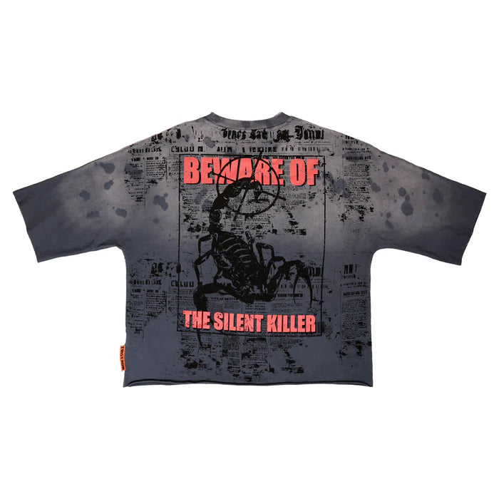 FIRST ROW Breaking News Venom Kills Cropped Tee