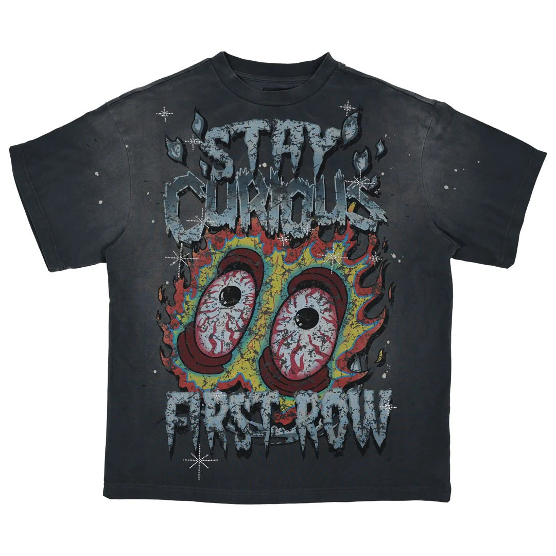 FIRST ROW Stay Curious Bloodshort Tee