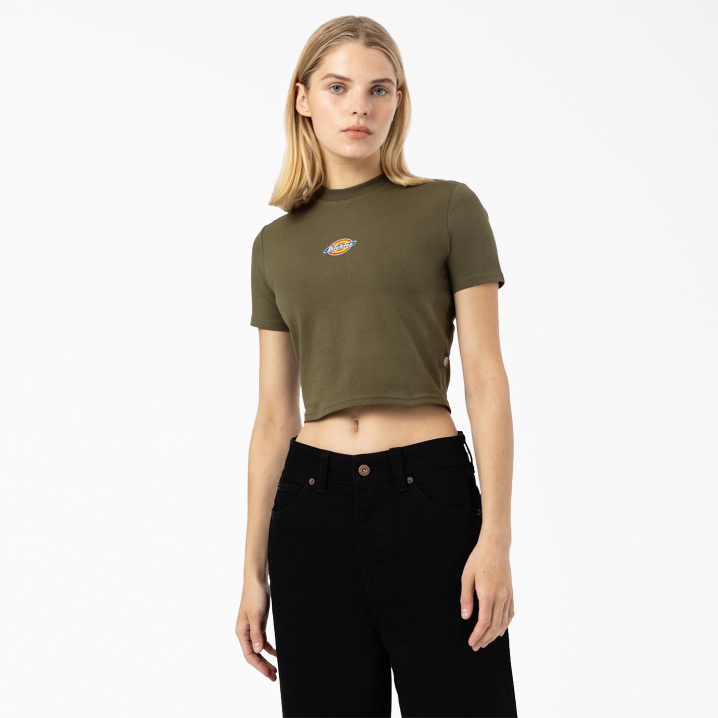 DICKIES Women's Maple Valley Logo Cropped T-Shirt