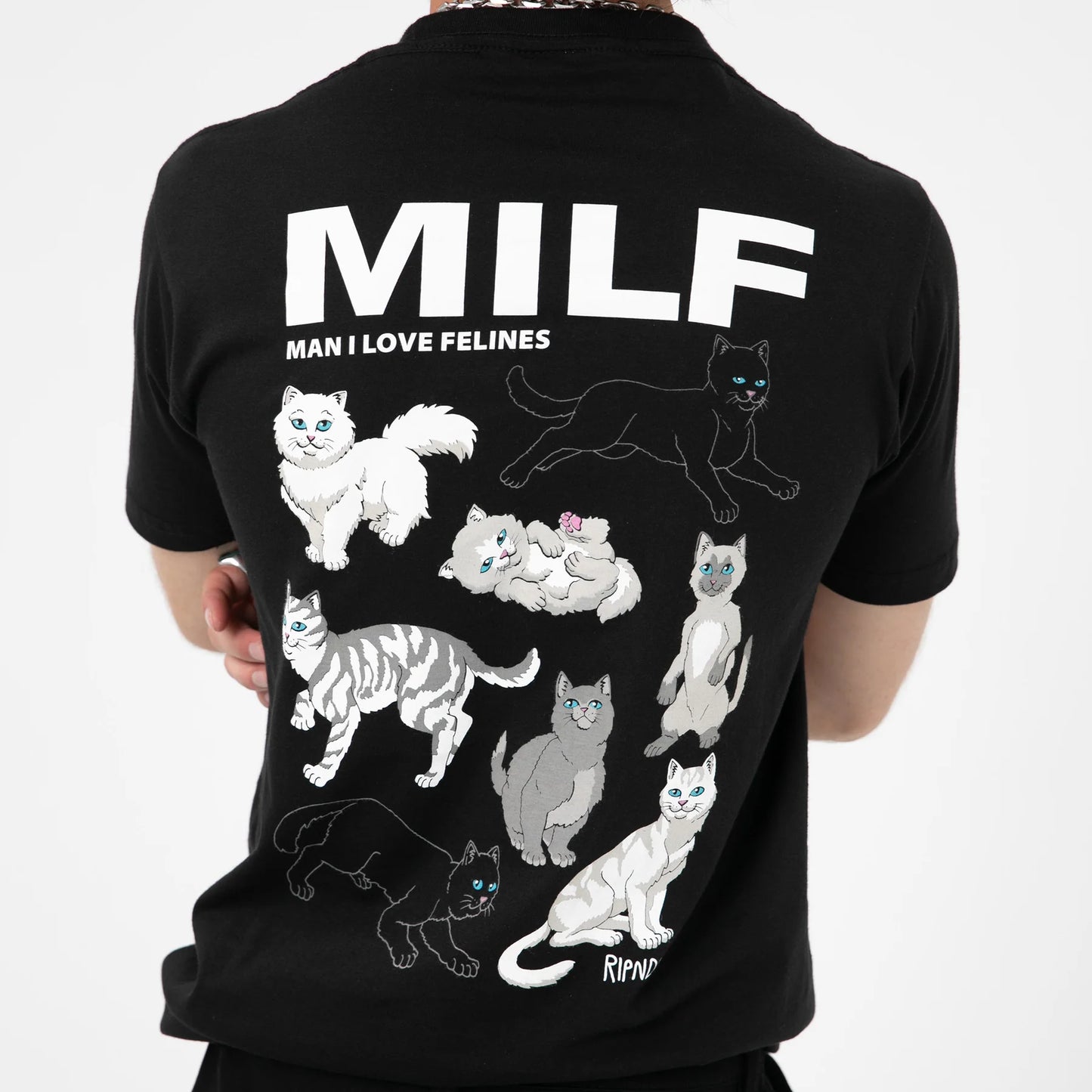 RIPNDIP Man I Love Felines Graphic T-Shirt