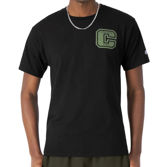 Champion Classic Big C Logo Graphic T-Shirt - Black