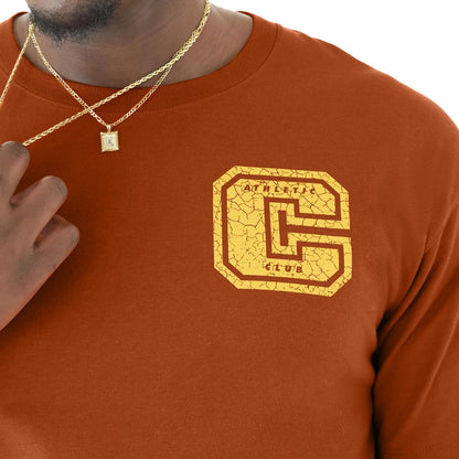 Champion Classic Big C Logo Graphic T-Shirt - Orange