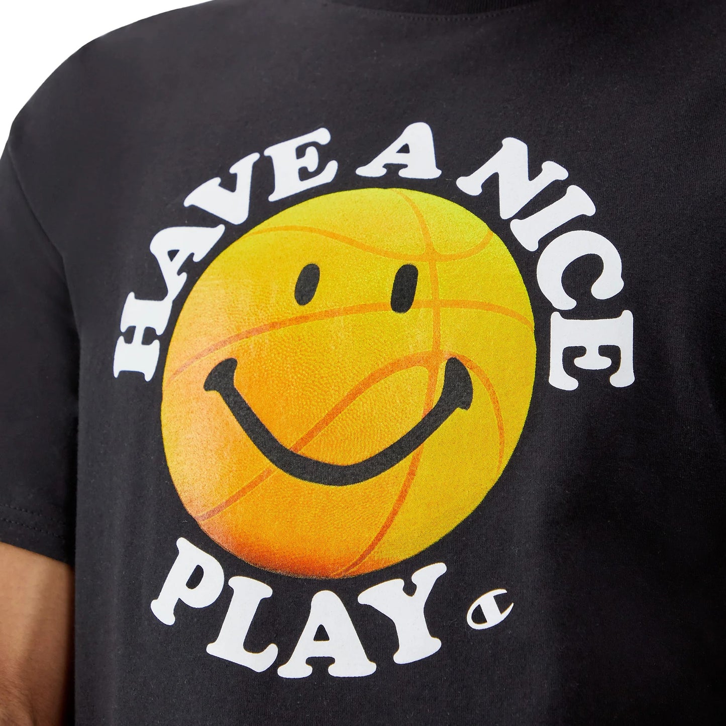 CHAMPION Have a Nice Play Classic Graphic T-Shirt - Black
