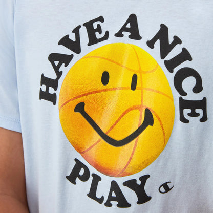 CHAMPION Have a Nice Play Classic Graphic T-Shirt - Sky Blue