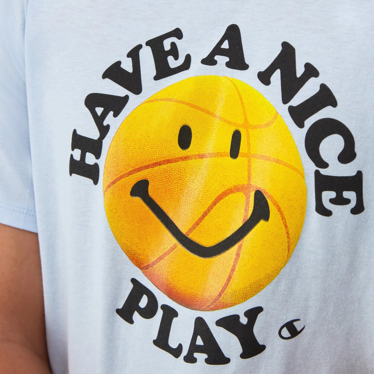 CHAMPION Have a Nice Play Classic Graphic T-Shirt - Sky Blue