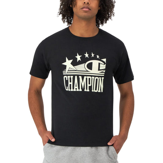 CHAMPION Classic Graphic T-Shirt, C & Stars Logo