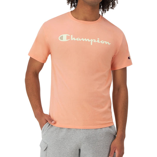 CHAMPION Script Logo Classic T-shirt - Peach