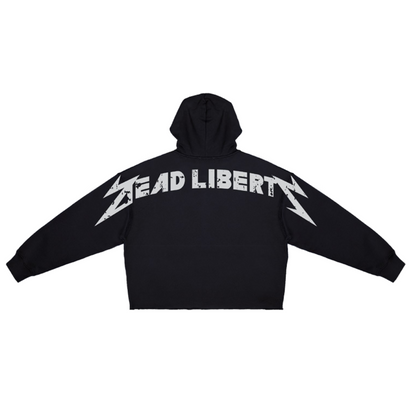 ROKU STUDIO Dead Liberty Cropped Graphic Hoodie