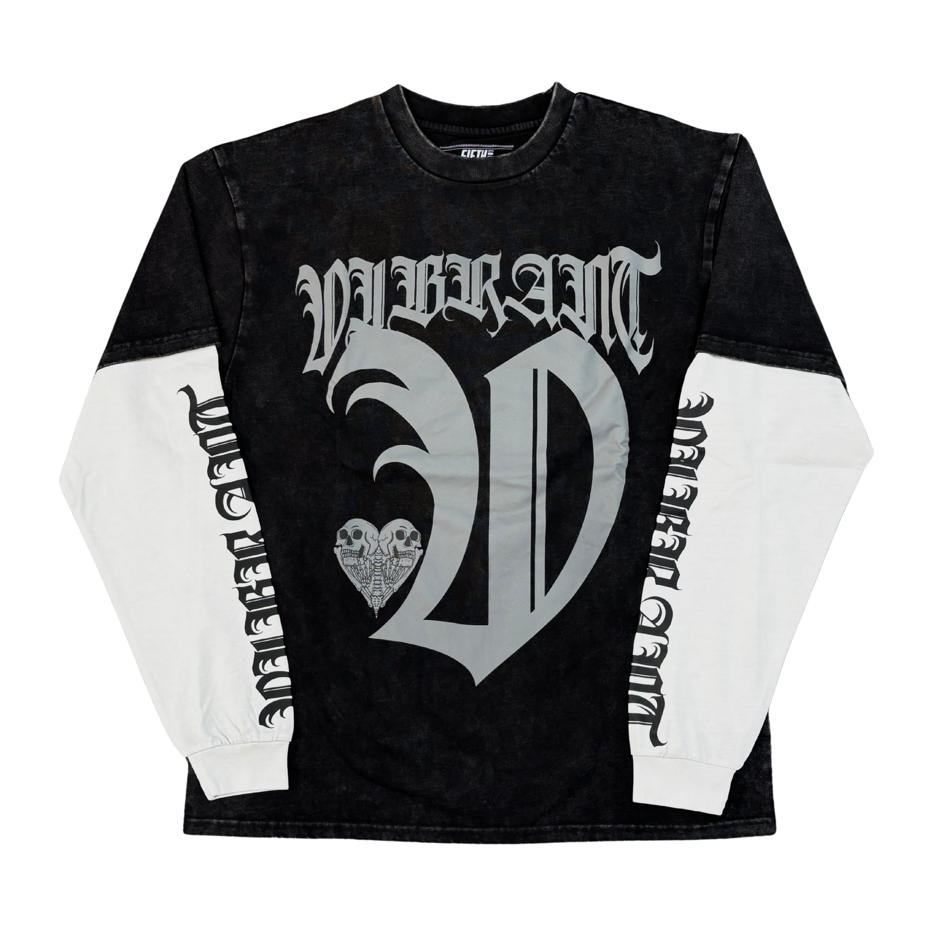 FIFTH LOOP Skulls Graphic Long Sleeve T-shirt