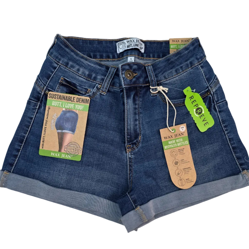 WAX JEAN Women's Push Up Denim Shorts