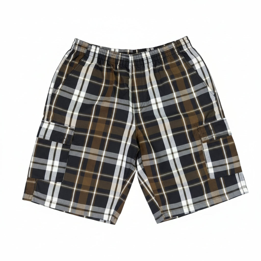 REAL STREET Plaid Shorts