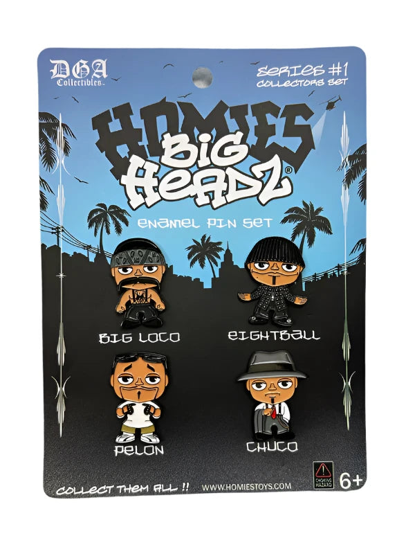 DGA Collectibles- BIG HEADZ Enamel PIN Set
