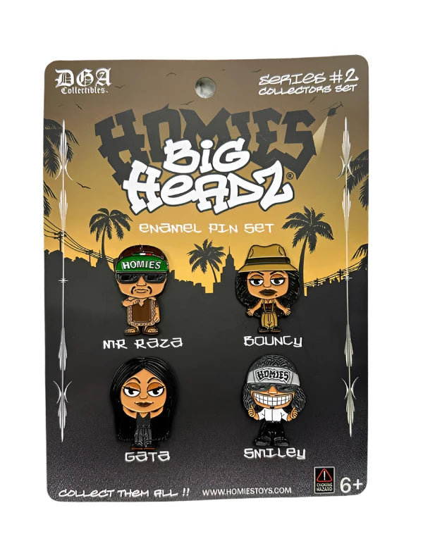 DGA Collectibles- BIG HEADZ Enamel PIN Set