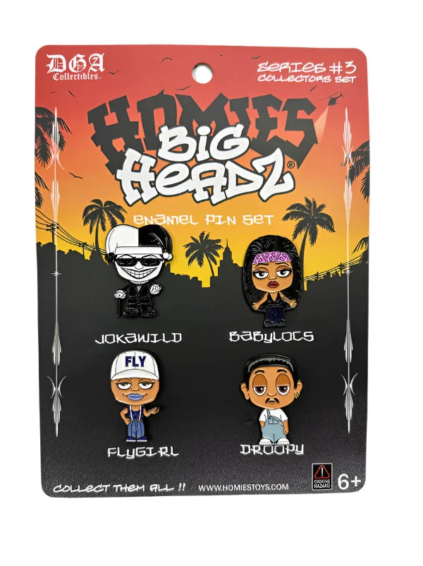 DGA Collectibles- BIG HEADZ Enamel PIN Set