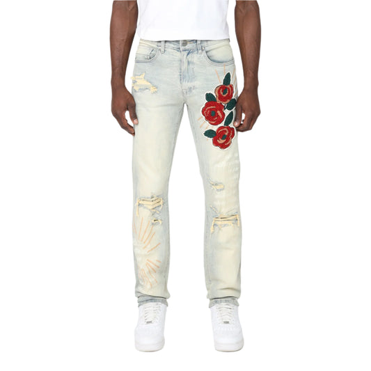 SMOKE RISE Long Slim Country Club Varsity Jeans