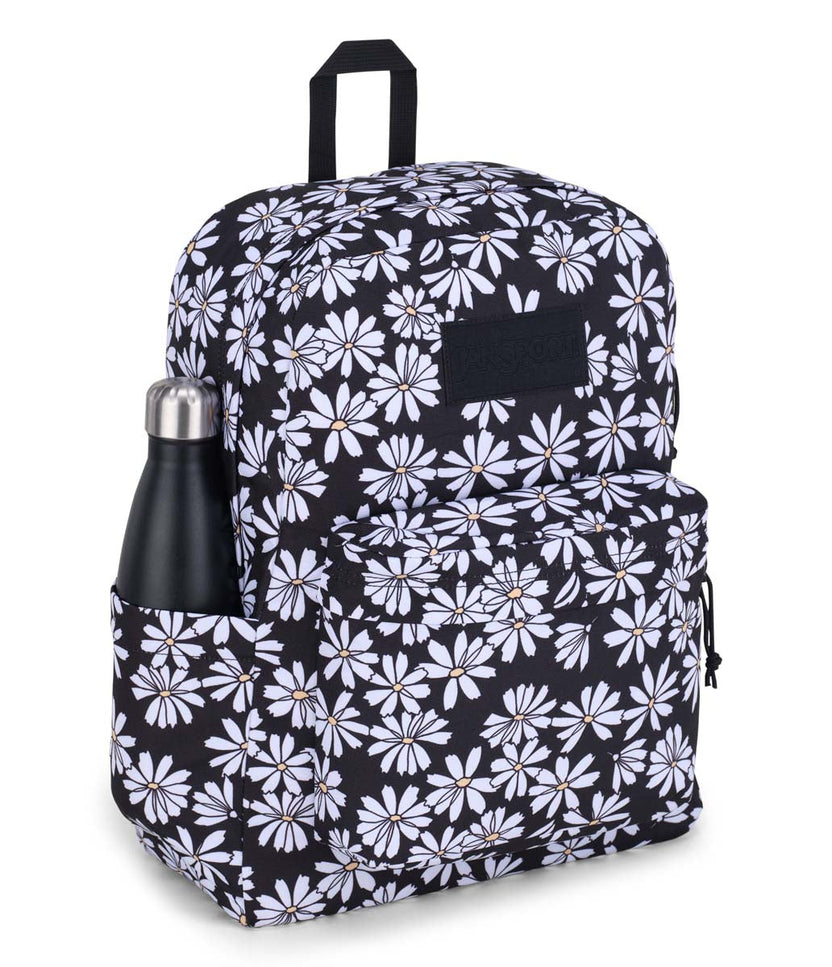 JANSPORTS SUPERBREAK PLUS BACKPACK - PUNK PANSIES BLACK