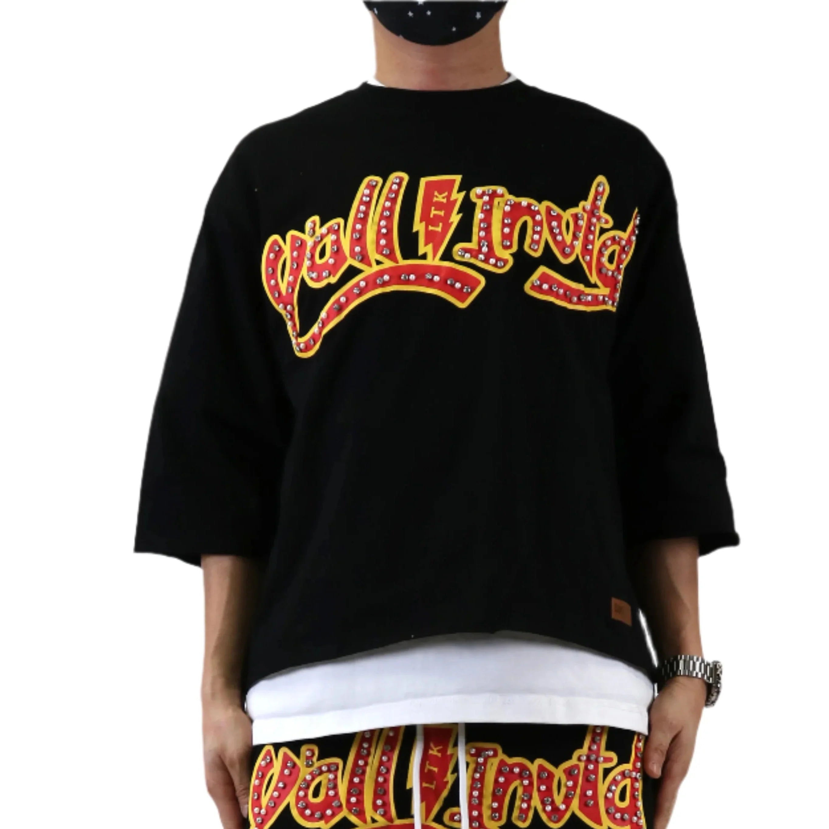 KLEEP CURTIS S/N Jersey 3/4 Sleeve Crop Top Tee