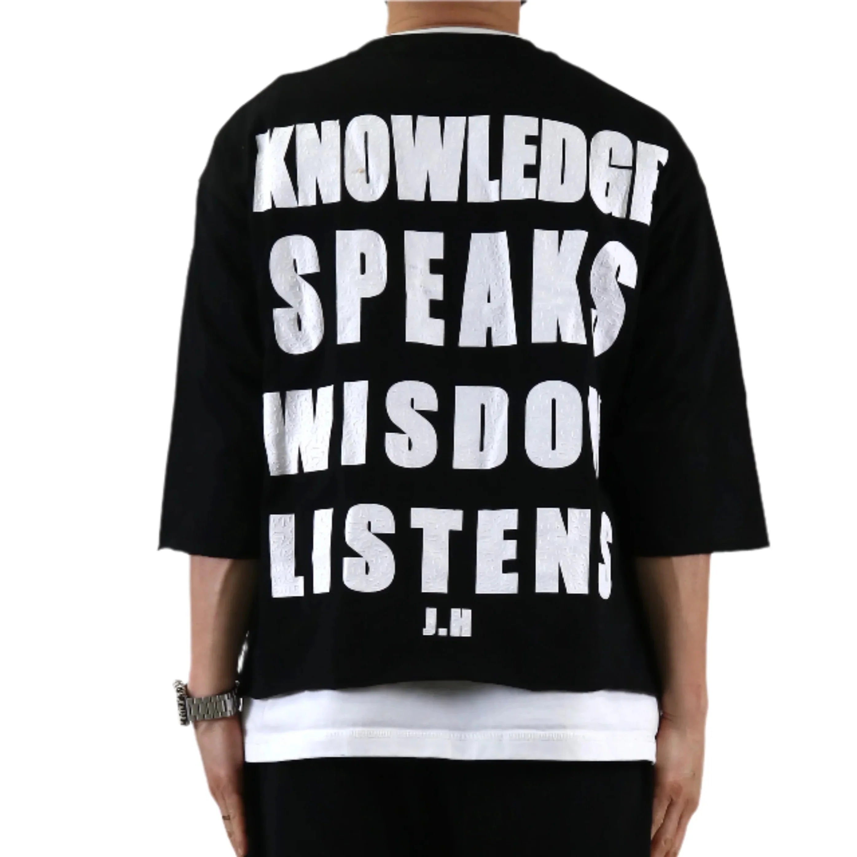 KLEEP CURTIS S/N Jersey 3/4 Sleeve Crop Top Tee