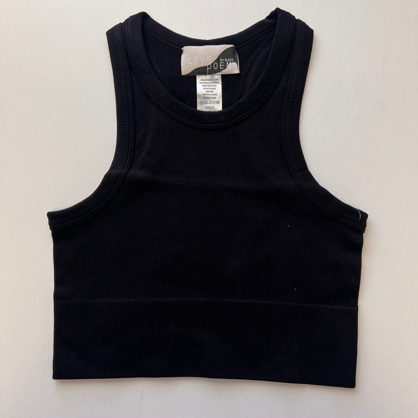 LOVEPOEM Women's Seamless Tibbed Wide Band Crop Top – K MOMO