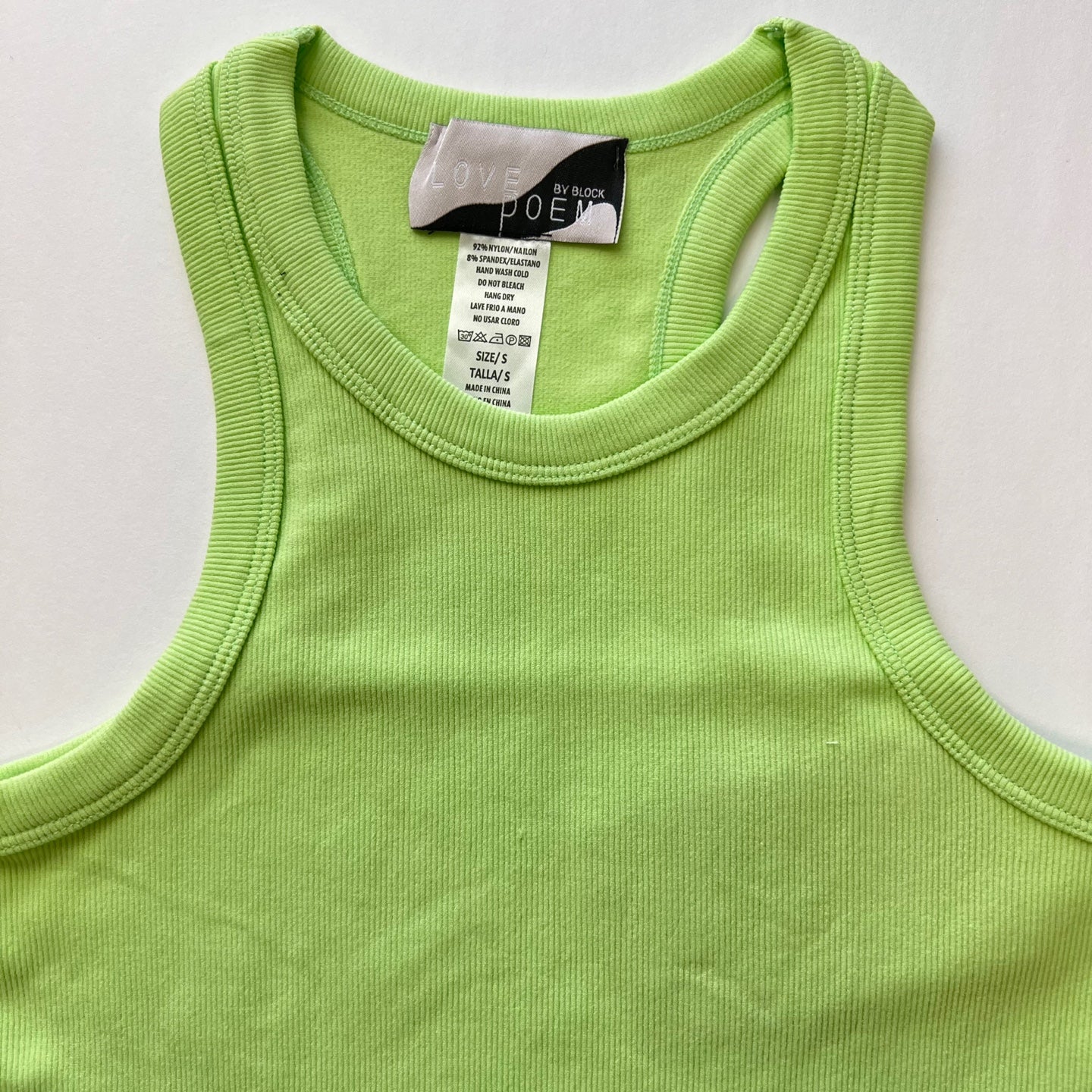 LOVEPOEM Women's Seamless Tibbed Wide Band Crop Top