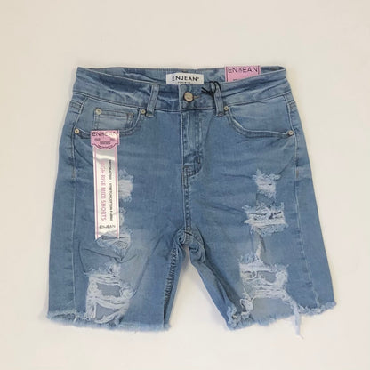 Woman Ripped Denim Short