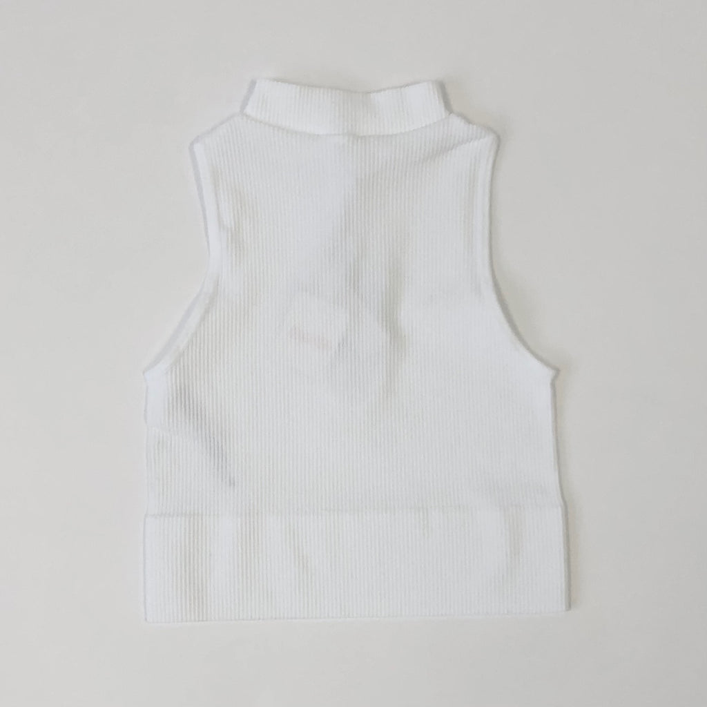 Women's Sleeveless Ribbed Turtleneck Tank