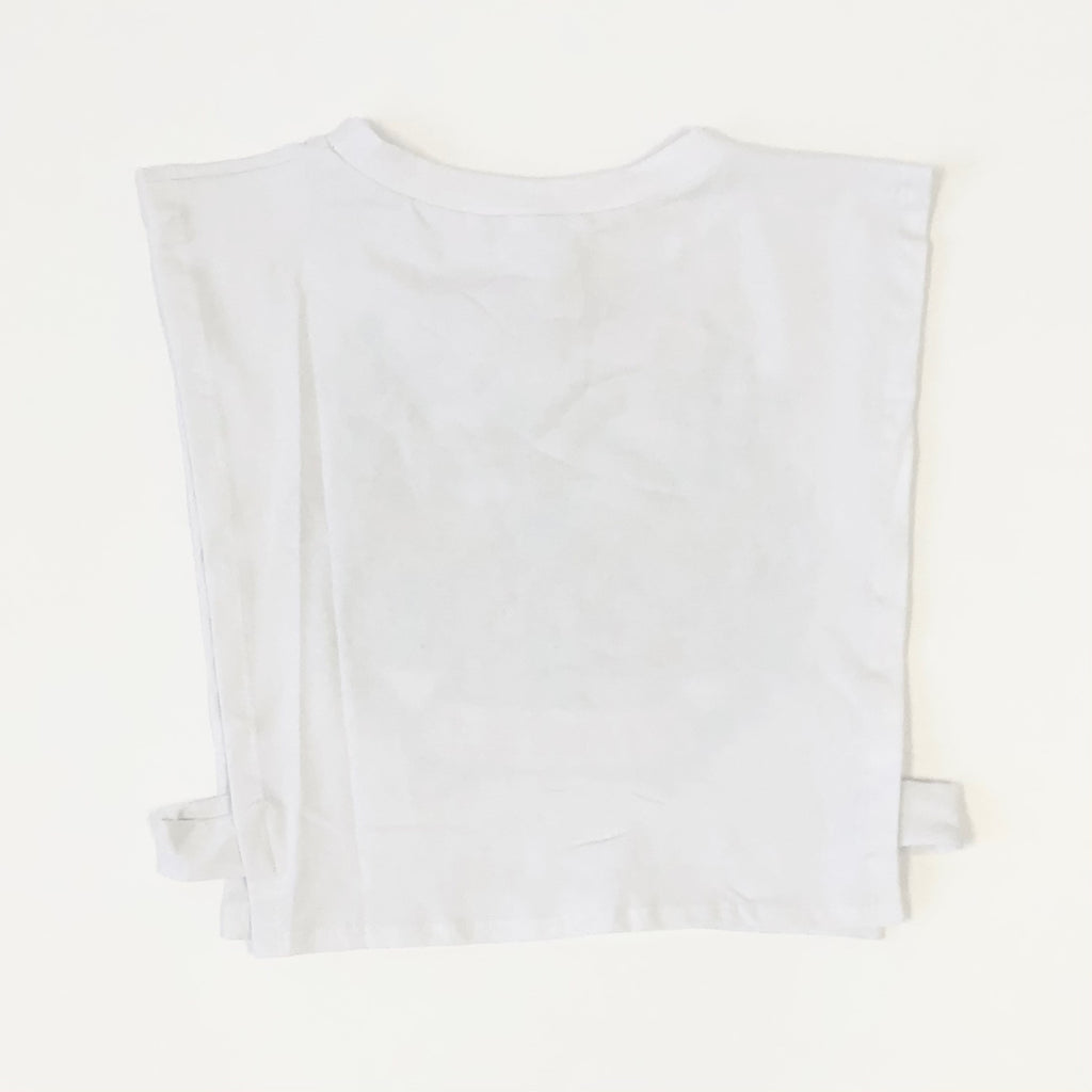 Women's Knitted Exposed Side Graphic Crop Top