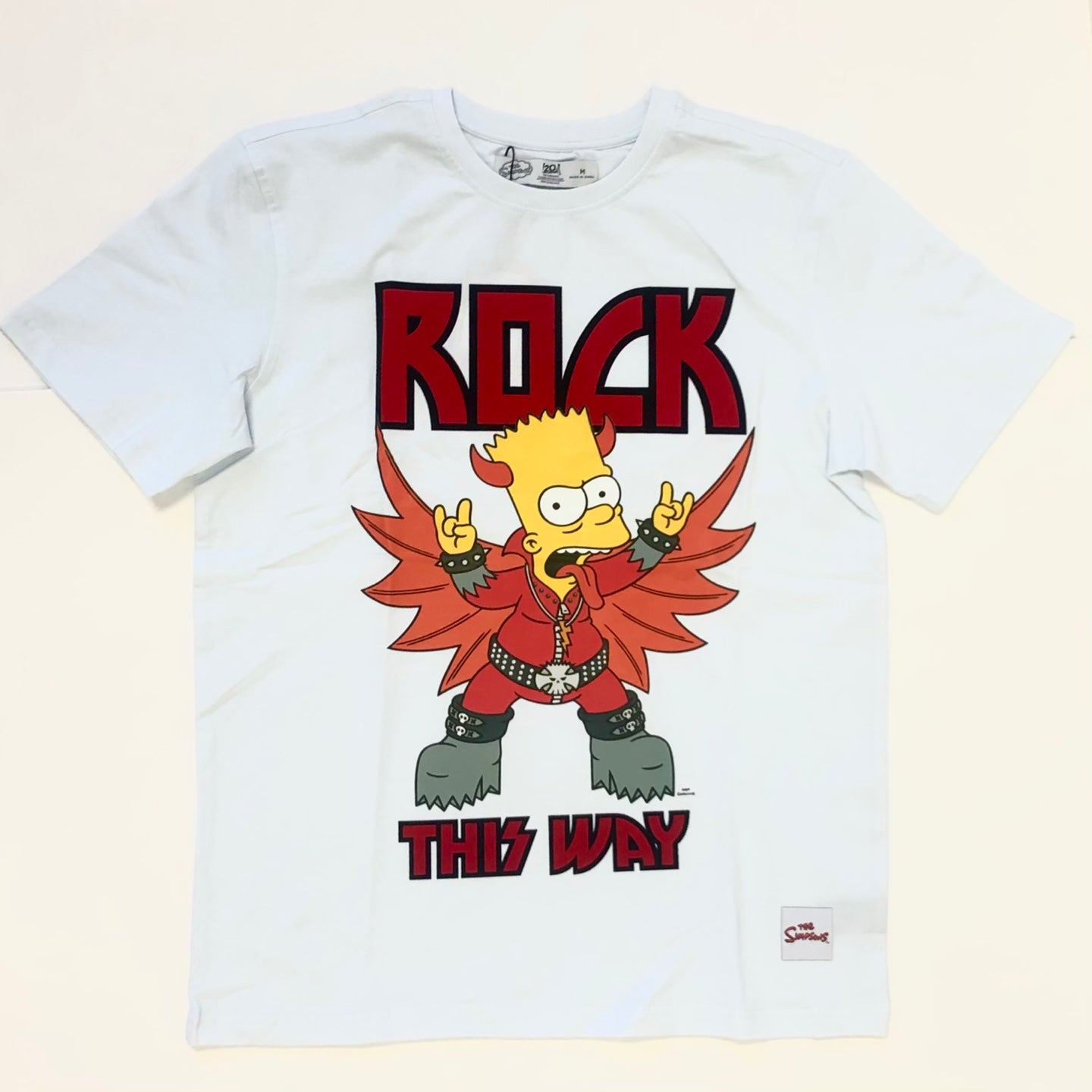 FREEZEMAX X THE SIMPSONS Bart Simpsons Rock This Way T-Shirt