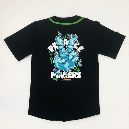 HIGHLY UNDRTD Peace Makers Graphic Baseball Jersey T-Shirt