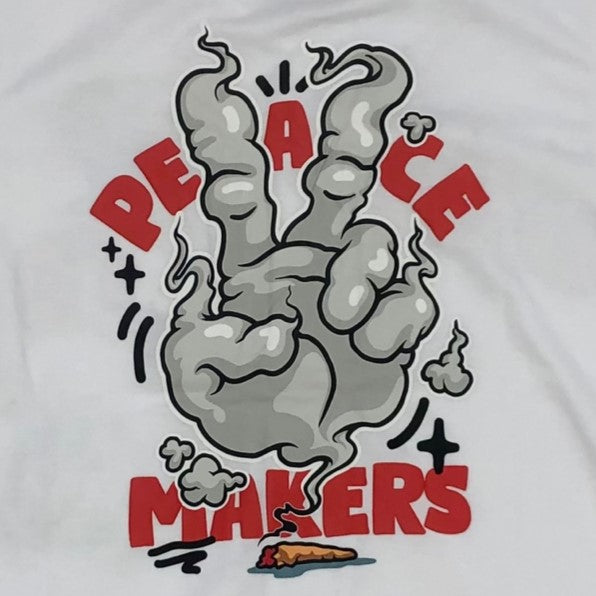 HIGHLY UNDRTD Peace Makers Graphic Baseball Jersey T-Shirt