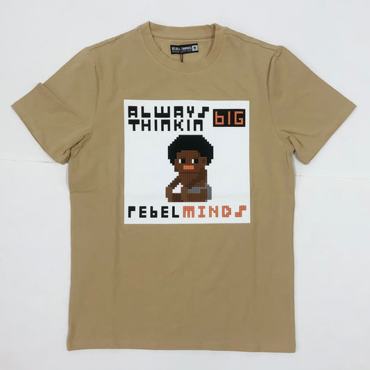 REBEL MINDS Always Thinkin Big Graphic T-Shirt