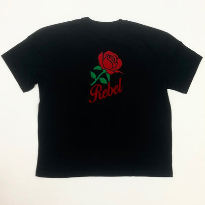 REBEL MINDS Rebel Rose Graphic T-Shirt