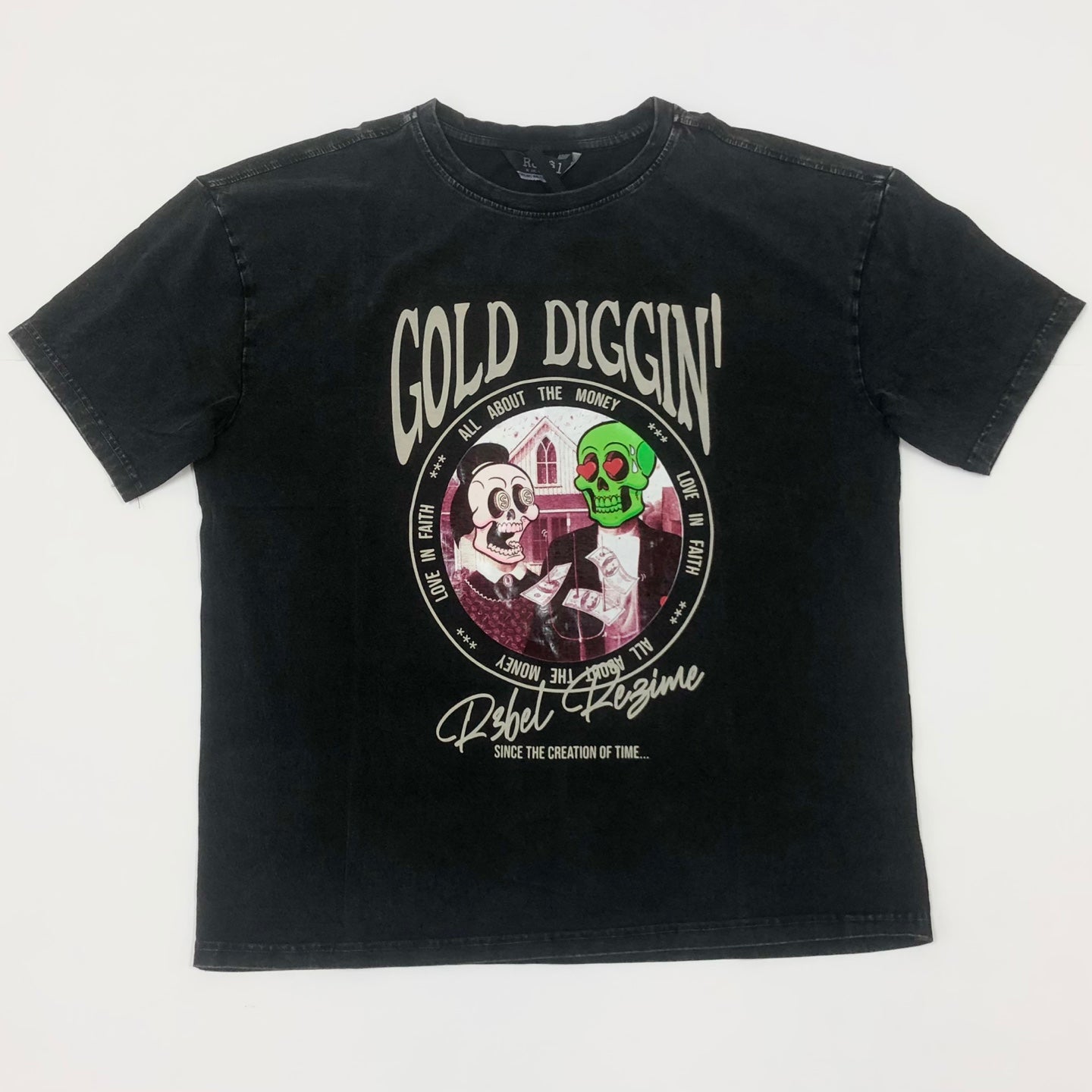 REBEL MINDS Gold Diggin Graphic T-Shirt