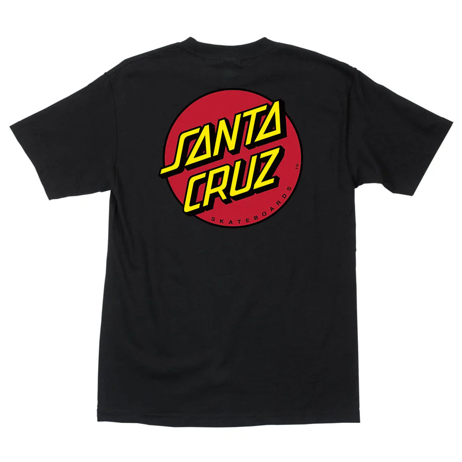 SANTA CRUZ Classic Dot Graphic T-Shirt - Black