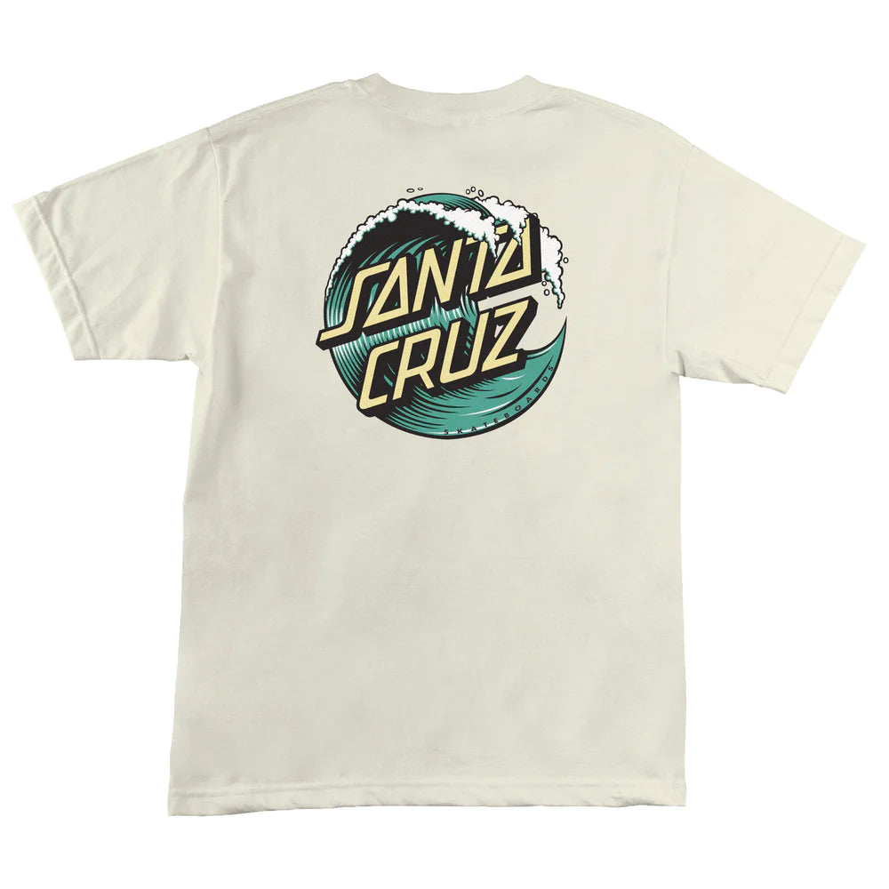SANTA CRUZ Wave Dot Graphic T-Shirt - Cream