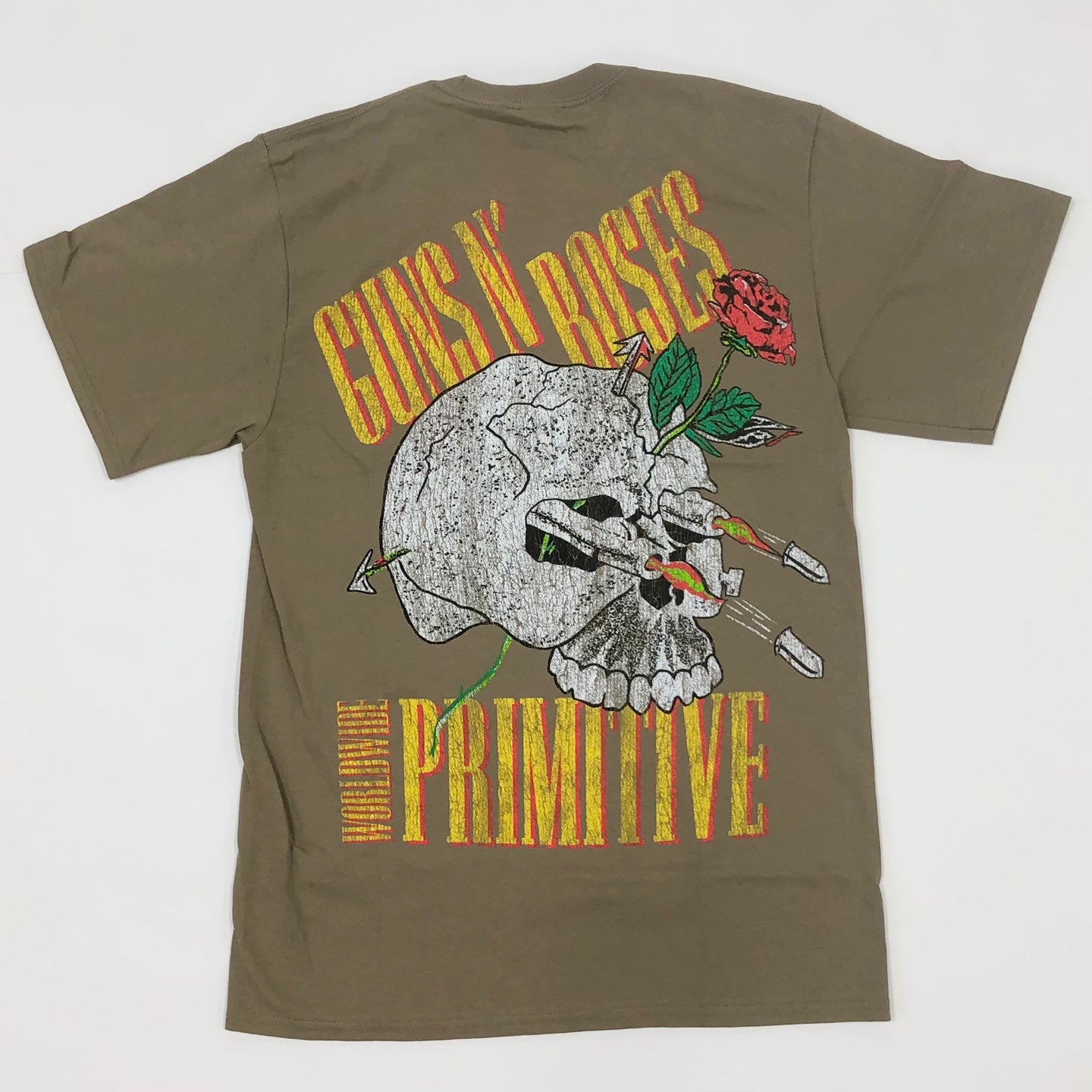 PRIMITIVE x Guns N' Roses Night Train Graphic T-Shirt - Taupe
