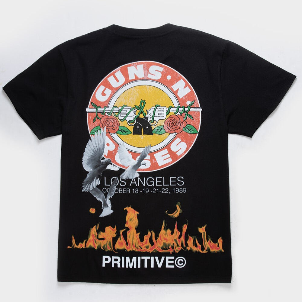 PRIMITIVE x Guns N' Roses Next Door Graphic T-Shirt - Black